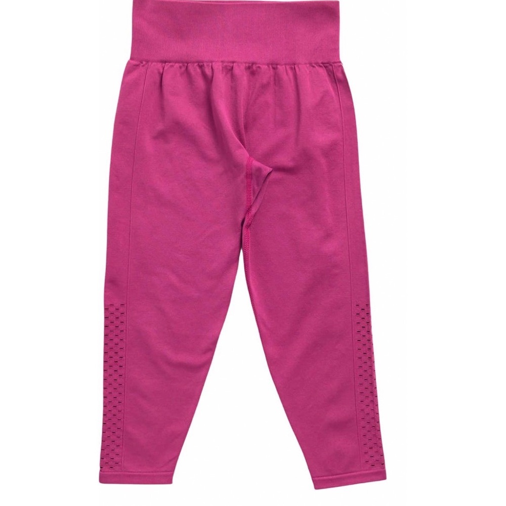 Zella girl PINK - MAGENTA seamless perforated legging NWT girls pants athletic